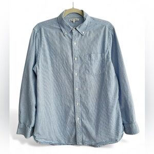 Alex Mill Cotton Button Down Striped Shirt Nautical Beachy Coastal Preppy Office